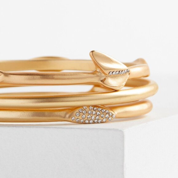 TORRID Bangle With Charms Gold Bracelet Set NEW - Picture 2 of 2